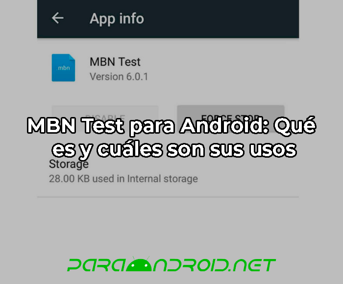 MBN Test para Android